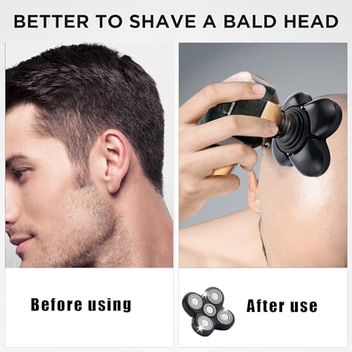3PCS Shaver Replacement Blades Compatible with Freedom Bald Men Head Shaver Kit,5 Head Shaver Heads for Bald Men Head and Face Electric Razor Shaver Replacement