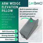 LeoBeeO ARM Wedge Elevation Pillow Excellent for Adults and Kids for After/Post Surgery Rest to Keep Elevated. Pillows Also Help with Support and Recovery of Broken arms While Sleeping.