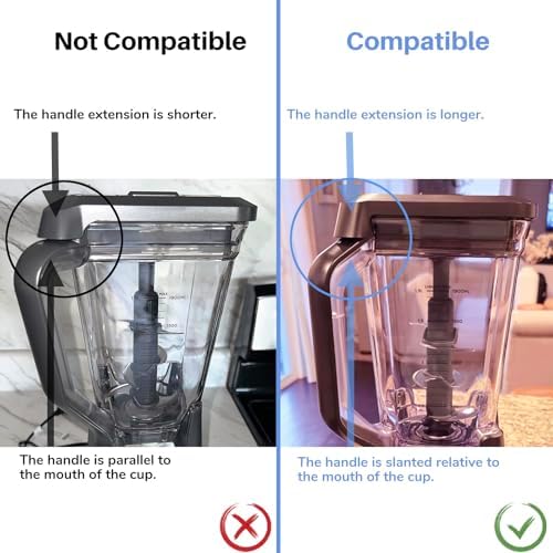 Blender 72 oz XL Pitcher Locking Lid, Jar Top Cover Replacement Part Compatible with Ninja 1000 1200 1500 Watt BL610 BL640 BL642 BL660 BL680 BL682 BL770 BN701 BN750 BN751 BN800 BN801 CT610 DB751