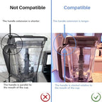 Blender 72 oz XL Pitcher Locking Lid, Jar Top Cover Replacement Part Compatible with Ninja 1000 1200 1500 Watt BL610 BL640 BL642 BL660 BL680 BL682 BL770 BN701 BN750 BN751 BN800 BN801 CT610 DB751