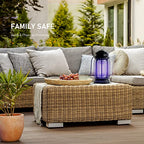 Bug Zapper Outdoor, Mosiller 20W Electric Mosquito Zapper, Effective 4200V Electric Mosquito Killer Lamp, Indoor Waterproof Insect Fly Pest Attractant Trap Light Bulb for Backyard, Patio, Garden, Home