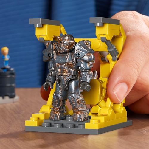 MEGA Fallout Action Figures Building Toys, Red Rocket Truck Stop with 824 Pieces, 2 Poseable Characters and Accessories, for Collectors