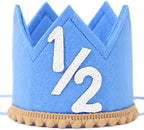 Half Birthday Crown - Crown Hat for Baby Girls/Boys