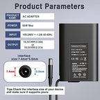 65W 19.5V 3.34A Laptop Charger Replacement for Dell Latitude 5400 5480 5490 7480 7490 5500 5580 5590 7280 7290 e7470 e6420 e6430 e6440 e5450 e5470 LA65NM130 AC Adapter Power Cord