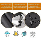 Wheelchair Cover,Electric Wheelchair Cover,Wheelchair Cover for Storage,Heavy Duty Waterproof&Dustproof Cover for wheelchair,Mobility Scooter,Prevent Rain Wind Dust Sun Uv, for indoor and outdoor