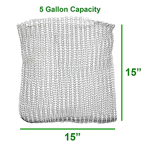 GIFTEXPRESS 4pc 5 Gallon Gopher and Vole Wire Baskets, Gopher Wire Mesh Plant Root Protector Gopher Baskets for Gopher Repellent to Prevent Underground Burrowing Animals and Critter Damages