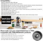 Ninja Blender Cups Replacement, 24oz Ninja Blender Cups with To-Go Lids, 7 Fins Extractor Blade, Compatible with Nutri Auto iQ Blenders BL2012 BN801 BL480-30 BL640-30 BL642-30 NN100-30 BL450