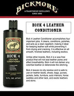 Bick 4 Leather Conditioner and Leather Cleaner 16 oz - Will Not Darken Leather - Safe For All Leather Apparel, Furniture, Jackets, Shoes, Auto Interiors, Bags & All Other Leather Accessories