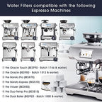 Espresso Machine Cleaning Tablets and Filters for Breville Espresso Machines (40 Tablets + 6 Filters) - 1.5 Gram Cleaning Tablets & Replacement Water Filter - Espresso Cleaner Accessories