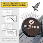 KKY 48 Pack Bird Spikes –13 inch Anti-Bird Nails Bird Repellent Metal Bird Deterant Spinners of Stainless Steel Bird Spikes for Pigeon and Other Small Birds 51.9 Feet
