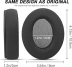 Upgraded Replacement Earpads Cushions for HyperX Cloud/Alpha, Audio Technica M50X/M40X, Turtle Beach Stealth 400/600 & More - Ear Pads with Breathable Mesh Fabric/Added Thickness/Memory Foam