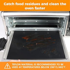 Air Fryer Accessories for Ninja Foodi SP101 Air Fryer Oven, 4pcs Black Liners and 1pack Replacement Crumb tray Pan for Ninja Digital Air Fry Countertop Oven
