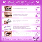 Half Lashes Magnetic Eyelashes With Applicator Cat Eye Magnetic Lashes with Clamp Wispy False Eyelashes Natural Look No Glue Needed pestañas postizas magneticas by ALPHONSE
