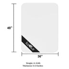 KAISLE 48" x 36" Office Chair Mat for Carpet Heavy Duty Hard Clear Desk Chair Mat Protection Floor Mats Can be Used on Carpet or Hard Floor