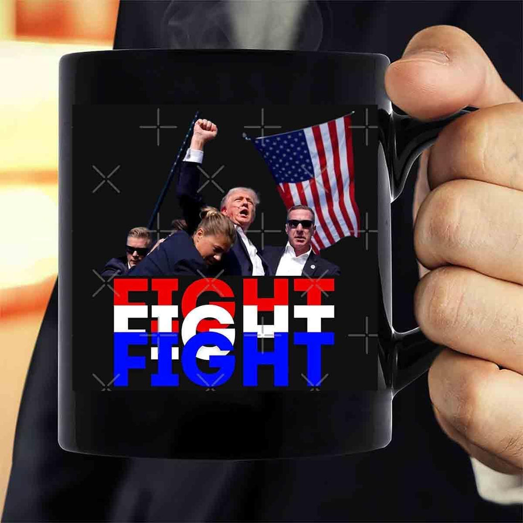 Assassination Attempt on Trump Rally Incident Mug,Custom Mug, Support Trump 2024, Election Mug Trump,Fight 2024 Mug,Trump Merchandise