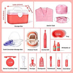 Dentist Kit for Kids with Pretend Teeth, Dental Accessories and Dress Up Costume - Kids Dentist Kit Play Set - Pretend Play Gift for Kids Toddlers Ages 3 4 5 6 Year Old for Role Play