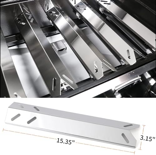 Grill Heat Tent Replacement Parts for Cuisinart GAS9556AS GAS2556AS 5 Burner Heat Plate Shield Grill Parts for Cuisinart GAS9456AS GAS2456AS GAS1456ASO GAS1456BSO GAS2420AS, 5 Pack