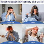 Migraine Headache Relief Cap, Qnoon Headache Migraine Cap Hat, Odorless Ice Pack for Injuries Reusable with Hot/Cold Gel for Migraine and Stress Relief