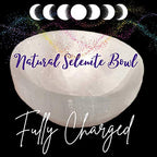 Selenite Crystal Smudge Bowl, 4 Sizes, Hand-Carved, Moroccan Crystal Holder to Charge, Cleanse Crystals, Charging Selenite Bowl, Spiritual Gifts, Wicca Supplies (3" Medium)