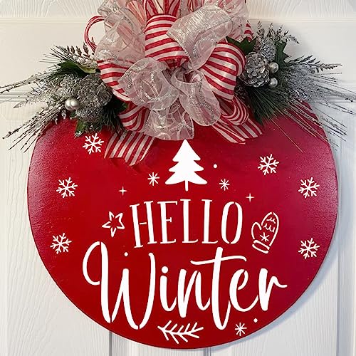 Christmas Stencils for Painting on Wood Crafts Large Holiday Winter Xmas Merry Christmas Stencil Reusable for Adult Ornament Paint Card Wall Porch Sign Glass Fabric Door (9 Christmas Sign)