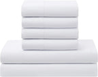 5 Piece Comforter Set Bed in a Bag Buffalo Check Christmas Print All Season Soft Down Alternative Bedding Comforter Set & Luxurious White Microfiber Bed Sheets, Twin, Buffalo Plaid Burgundy/Black