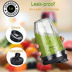 [Upgraded] Replacement 18oz Nutri Ninja Blender Cup with Sip & Seal Lid For Auto-IQ BL480, BL482, BL490, BL640, BL642, & BL680 Auto IQ Series Blenders., 2 Pack