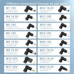 90W Universal Laptop Charger Replacement for HP Asus Gateway Acer Lenovo IBM Dell Toshiba Samsung Sony Fujitsu Notebook Ultrabook Chromebook Computer Power Supply Cord AC Adapter with 16 Tips
