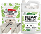 Mighty Mint Mouse Repellent Pouches & Rodent Repellent Gallon Bundle