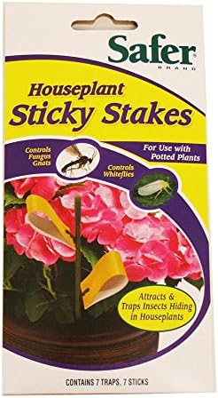 Safer Brand 5025 Houseplant Sticky Stakes Insect Trap, 14Traps - (2 Pack)
