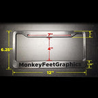 1pc - The Office Funny Black Plastic or Aluminum License Plate Frame Truck Car Van Décor Car Accessories Meme Gifts Auto Parts (Chrome Graphics, Plastic Frame)