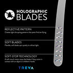 Treva Chemical Free Bug Fan Fly Deterrent with Holographic Blades to Clear Bugs, Mosquitoes, and Flies, Battery Powered Fly Fan