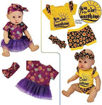 10 Sets 14-16 Inch Baby Doll Clothes Dress Outfits Headbands Accessories fits New Born 43cm Baby Doll, 15 inch Baby Doll, 18 Inch Doll