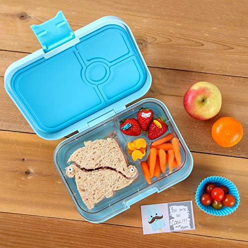 Complete Bento Lunch Box Supplies and Accessories For Kids - Sandwich Cutter and Bread Crust Shape Remover - Mini Vegetable Fruit Shapes cookie cutters - Silicone Cup Dividers - FREE Food Pick forks