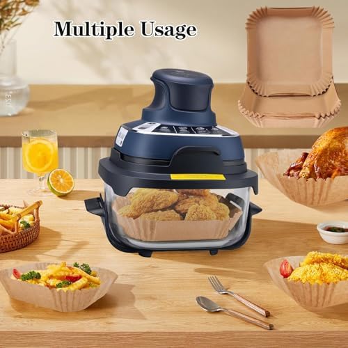 260pcs Air Fryer Liners disposable for Ninja Crispi, Parchment Paper Sheets Air Fryer Accessories for Ninja Glass Portable Cooking System