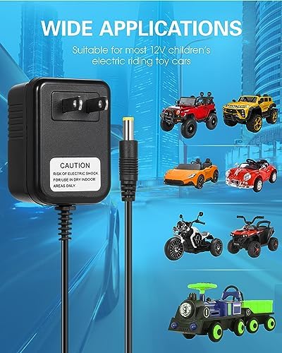 Universal 6V Bumper Car Charger for Flybar，Charger for Kidzone Bumper Car，6V Charger for Kids Ride On Car Toys，6V Charger for Ride on Car Best Choice Products SUV Powered Accessories