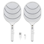 Himalayan Glow Bug Zapper, Electric Fly Swatter Rechargeable Racket, Mosquito Repellent 3,000 Volt, USB Charging Cable Best Use for Indoor & Outdoor - 2 PCS
