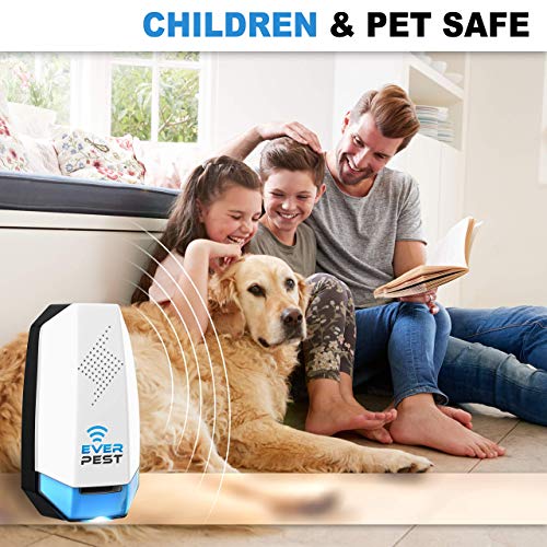 Ultrasonic Pest Repeller Plug in 2 Pack- Electronic Insect Control Defender - Roach Bed Bug Mouse Rodent Mosquito - Indoor Reject Repellent - for Cockroach Ants Mice Fly Rat Bedbug