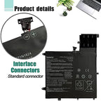 C21N1624 Battery Replacement for Asus Q325UA Q325UAR UX370UA-C4061T Q325U-BI7T18 ZenBook Flip S UX370UA UX370UA-1A 1B UX370UA-C4129T C4061T C4072T C4093T C4104T Series 0B200-02420000 39Wh