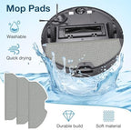 14 Pcs for Eufy X8 Pro Robot Vacuum Cleaner, X8 Pro Accessories, 1*Main Brush 3*Hepa Filters 3*Mop Pads 3*Vacuum Bags 4*Side Brushs, for eufy x8 pro accessories