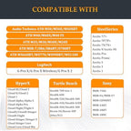 ATH M50X Earpads Cooling Gel Ear Cushions Pads, Upgraded Earcups Replacement for Audio Technica ATH-M50X/M40X/M30X/M20X, SteelSeries Arctis 7/5/3/Pro, HyperX Cloud 2/Cloud 3/Cloud Alpha Headphones