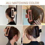4 Pack 5 Inch Extra Large Claw Clips for Thick Hair, Matte Non-slip Big Claw Clips for Long Hair, Jumbo Claw Clips Hair Accessories for Women and Girls