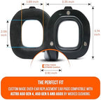 WC Freeze A50 - Cooling Gel Replacement Earpads for Astro A50 Gen 4, Gen 5 and A50X Only, Made by Wicked Cushions, Improved Durability, Thickness and Sound Isolation | Black