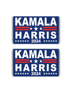 Kamala Harris 2024 President Campaign Car Magnet Bumper Magnet Truck Magnet Fridge Magnetic 6-inch by 4-inch 2PCS