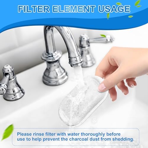 Cat Water Fountain Filters, 32 Pack Cat Fountain Replacement Filters for Stainless Steel 108oz/3.2L& 67oz/2L adjustable Water Flow Pet Water Fountain,Dog Water Fountain Filters（16 Filters& 16 Sponges)