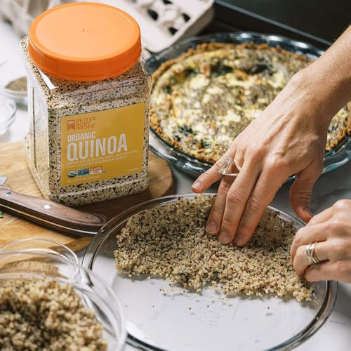 BetterBody Foods Organic Quinoa, Vegan, Gluten Free, Low Glycemic Rice Replacement, 3 Lb