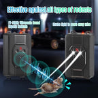 X-PEST Ultrasonic Rodent Repellent for Cars and Indoor 4 Packs, Battery Operated Mouse Squirrel Rat Deterrent with Strobe Light,Smart DetectioKeep Rodents Out of Car, Truck, RV, Boat Garage Attic Barn
