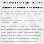 Key Fob Replacement Fits for CWTWB1U793 Ford F-150 2004-2014 F-250 F-350 2004-2016 F-450 Flex 2009-2017 Explorer 2001-2015 Escape Ranger 2001-2011 Fusion Econoline Mercury Keyless Entry Remote Control