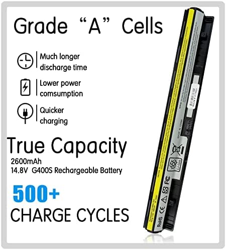 Laptop G50 Battery Replacement for G50-80 G50-45 G50-70 Z40 Z50 Z70 G400S G405S G510S G500S G505S G510S S410P S510P Touch Z710 Eraser L12s4a02 L12l4a02.
