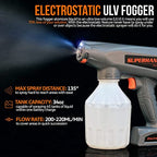 SuperHandy Disinfecting Nano Electrostatic ULV Sprayer Handheld Portable Cordless 34oz Capacity 12V Lithium Ion Powered Sanitizer Disinfectant Odor Eliminator Outdoor Plant Repellent Control