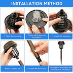 Qualirey 4 Pcs Solar Mosquito Zapper Outdoor Waterproof Solar Zapper Bug Outdoor Solar Powered Mosquito Killer Lamp Lighting Mosquito Repellent Lamp for Garden Yard Insect
